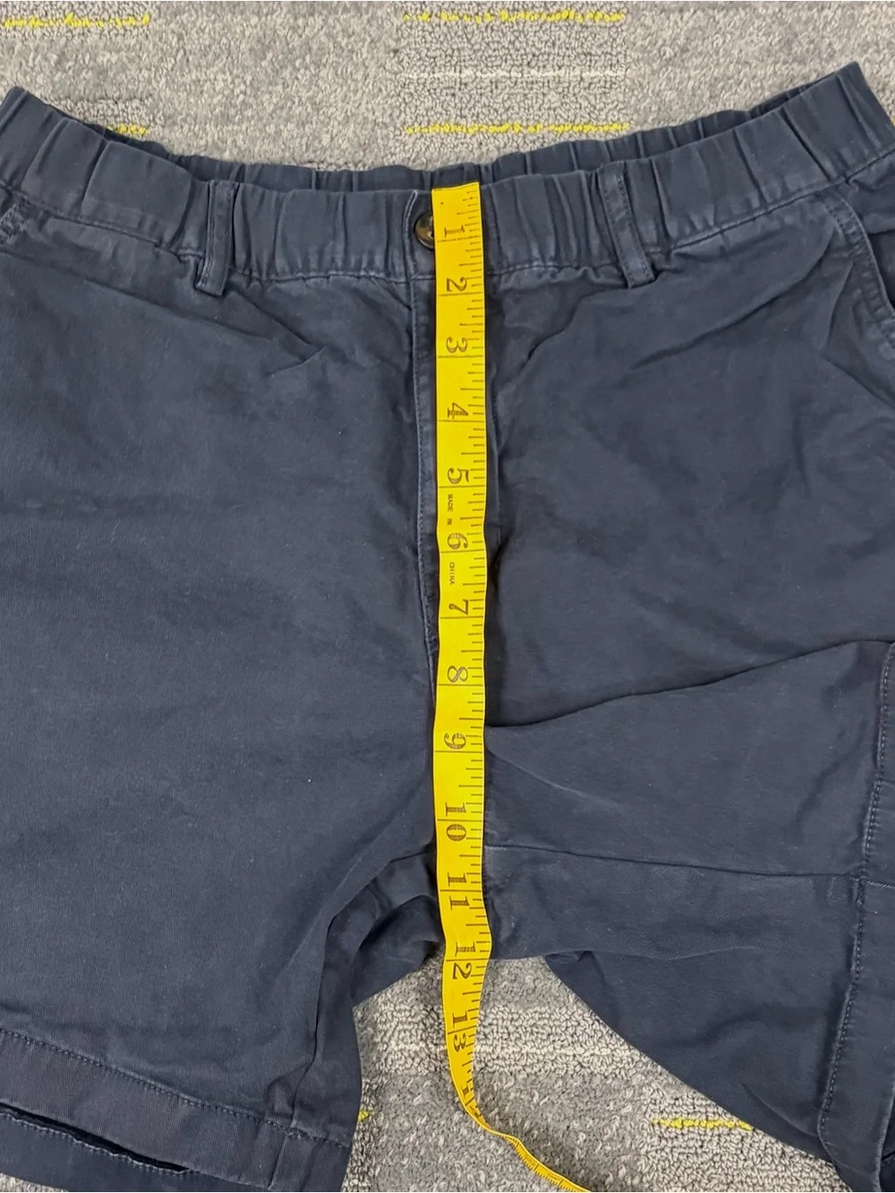 Bearbottom Shorts Mens Large Blue 7” Inseam Stretch Chino Elastic Waist Preppy